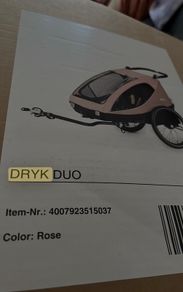 Hauck 2in1 Dryk Duo Bike Trailer / Buggy for Kids