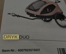 Hauck 2in1 Dryk Duo Bike Trailer / Buggy for Kids