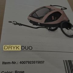 Hauck 2in1 Dryk Duo Bike Trailer / Buggy for Kids