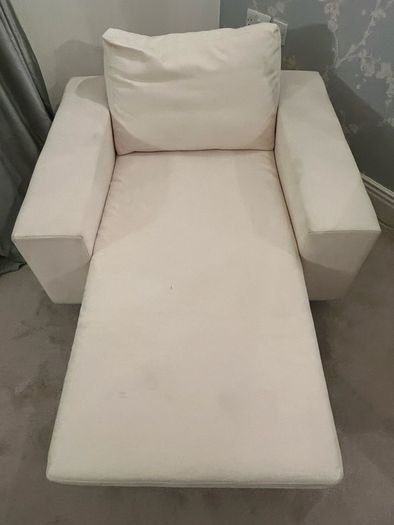 BoConcept Cream Suede Chaise Longue