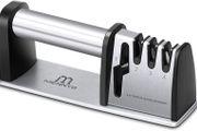 Knife Sharpener 4 in 1 Knife Sharpening, 4 Stage Manual Knife Sharperener Scissor Sharpener with Non-slip Base for Sharpening Kitchen Knives, Scissors, Knife Steel