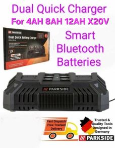 Parkside Performance 2 Port 4.5A X20V Dual Fast Charger. The Best A Professional Can Get. Closing down sale - all must go! Next Gen 2026 Parkside Performance 4AH 8AH X20V Smart Bluetooth Batteries