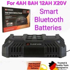 Parkside Performance 2 Port 4.5A X20V Dual Fast Charger. The Best A Professional Can Get. Closing down sale - all must go! Next Gen 2026 Parkside Performance 4AH 8AH X20V Smart Bluetooth Batteries