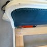 French Shabby Chic style upholstered double bed Image 4