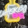 LED Neon  Whiskey Bar Wall Sign USB Powered Decorative Light  USB Powered Image 2