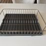 Dish Drainer Kitchen Drying Rack with Drip Tray Steel Holder Image 2