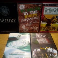 Celtic Fc Dvd Bundle Collection History Of Celtic, Road To Seville, Humbled By The Hoops Etc