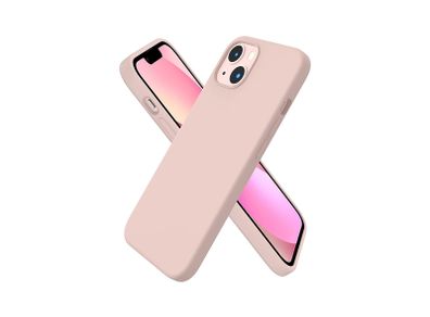 Liquid Silicone Shockproof Case For iPhone 13 Luxury Soft Phone Cover Pink New - FHT3IP13LK
