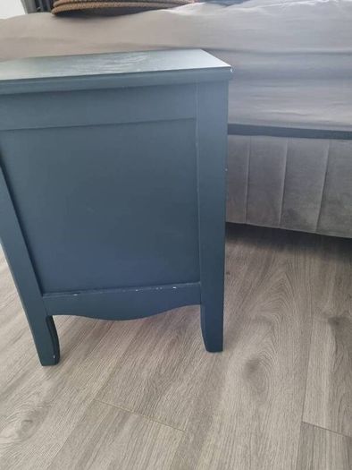 Set of Navy & Gold Bedside Lockers