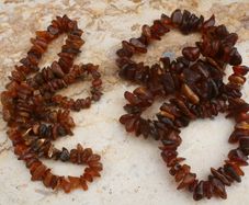 Vintage Genuine Baltic Amber Necklaces 40g and 79g