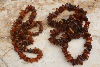 Vintage Genuine Baltic Amber Necklaces 40g and 79g