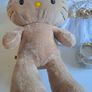 Rare Retired Build-a-Bear Hawaiian Tan Hello Kitty + Outfit Image 3