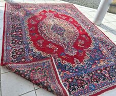 XL Persian Mashad rug 378cm x 300 Signed