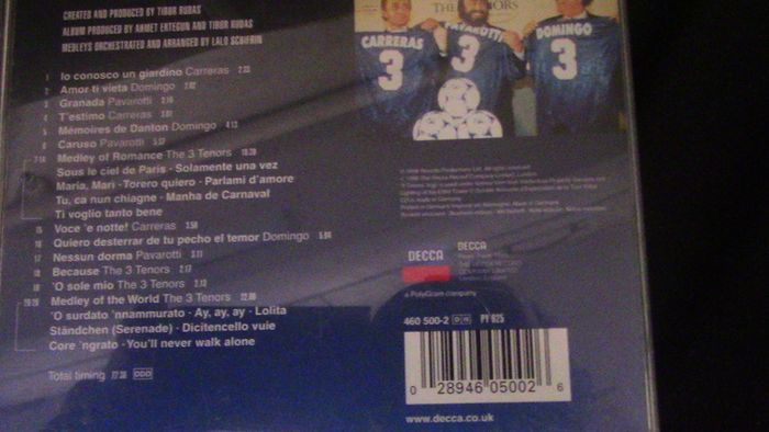The 3 Tenors - Paris 1998 CD