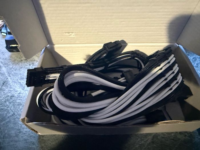 ATX PSU cable extension kit black/white