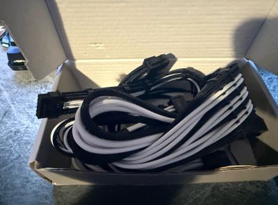 ATX PSU cable extension kit black/white