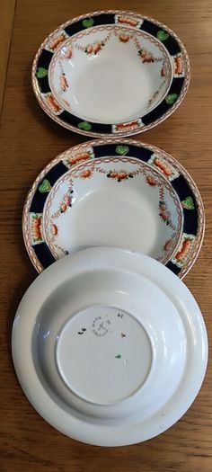 3 pcs Antique desert bowls