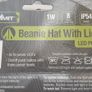 Summit Camping LED Light Up Beanie Hat Black Outdoor Safety Wear Equipment, Camping, Walking, Running, Cycling, Hiking Fishing Hunting Travel Backpack Image 3