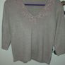 Tan Embellished Elizabeth Scott Jumper , Size S/M (UK 10) , Excellent Condition Image 5