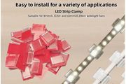 50pcs transparent cable clips for home decoration, car, office