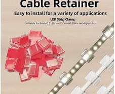 50pcs transparent cable clips for home decoration, car, office