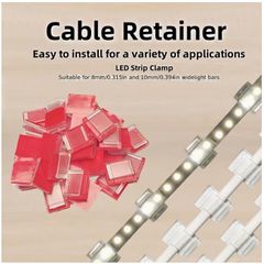 50pcs transparent cable clips for home decoration, car, office