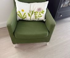 Green armchair