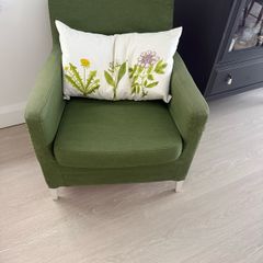 Green armchair