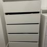 Drawer Cabinet White 60x36x103 cm Engineered Wood Image 2