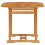 Garden Table 150x90x75 cm Solid Teak Wood Image 3
