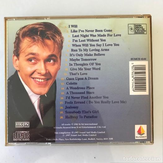Free Postage! The Very Best of Billy Fury. CD.