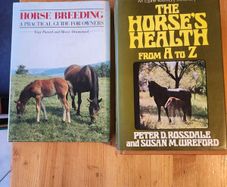 Horse Breeding And Horse Health Books X 2. I X An Equine Veternary Dictionary The Horses Health From A To Z By Peter D. Rossdale And Susan M. Wreford. 1 X Horse Breeding. A Practical Guide For Oners By Tony Pavord And Marcy Drummond. Both Hardback With Du