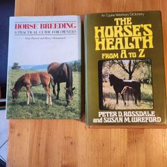 Horse Breeding And Horse Health Books X 2. I X An Equine Veternary Dictionary The Horses Health From A To Z By Peter D. Rossdale And Susan M. Wreford. 1 X Horse Breeding. A Practical Guide For Oners By Tony Pavord And Marcy Drummond. Both Hardback With Du