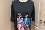 Savida grey pink  cotton top - NWOT - size 14
