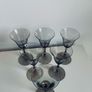 Vintage Orrefors Astrid Smoked Glass Aperitif Glasses Set of 6 Simon Gate Image 4