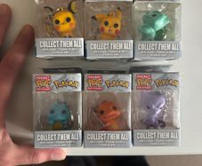 pokemon pop keyring x6