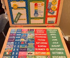 Magnetic board - days months year seasons