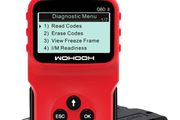 Universal OBD2 Engine Fault Reader Car Scanner, Professional Auto Car Diagnostic Scanner Repair Tool, HD LCD Display Screen, I/M Readiness Smog Check CAN Diagnostic Scan Tool (RED)