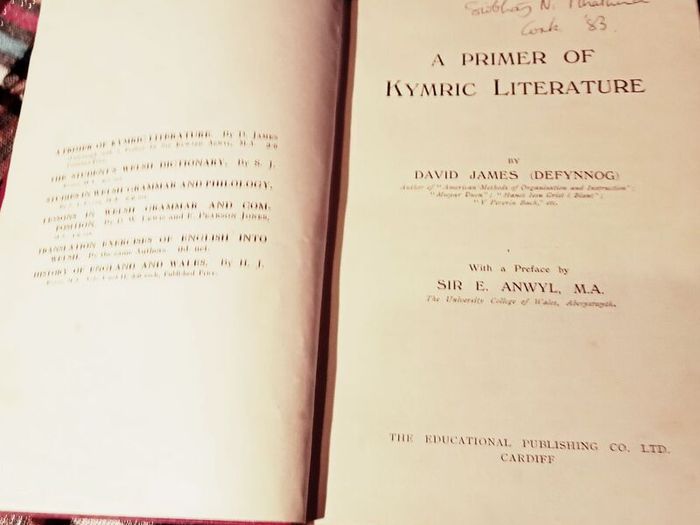 A Primer Of Kymric Literature Book