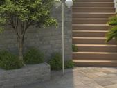 Garden Lamp Post 2 Lamps 220cm
