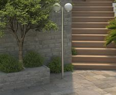 Garden Lamp Post 2 Lamps 220cm