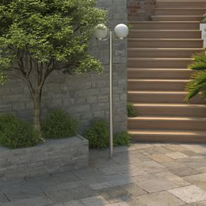 Garden Lamp Post 2 Lamps 220cm