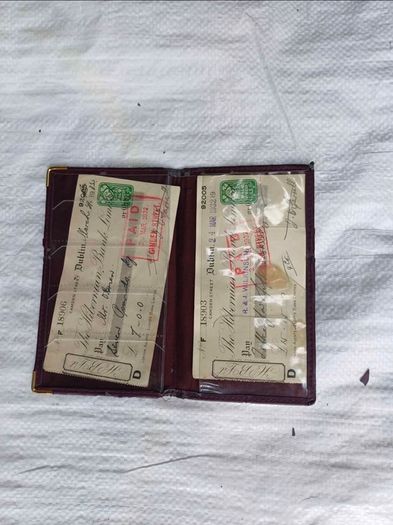 Vintage Hibernian Bank Cheques Set (Dublin, March 1932)