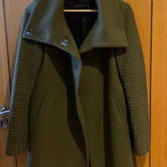 Zara wool blend khaki Coat