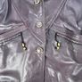 Vintage Italian Vera Pelle Leather Jacket Womens Small - Burgundy -Shoulder Pads Image 3