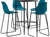 5 Piece Bar Set Plastic Turquoise