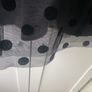 Mini mouse black and gold velour sequin polka dot tulle dress Image 3