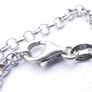 Vintage Sterling Silver Crystal Beaded Necklace (L16,5" - 30,33g) Image 6