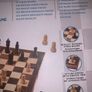 Boxed wooden chess board, prices and checkers set Image 2