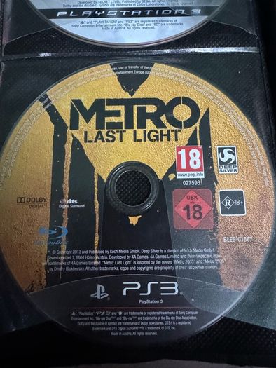 Metro Last light ps3